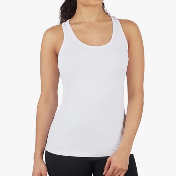 Yogalicious 2 Pack Seamless Carrie Tank Padded Racerback Tank Tops - Picture 5 of 11
